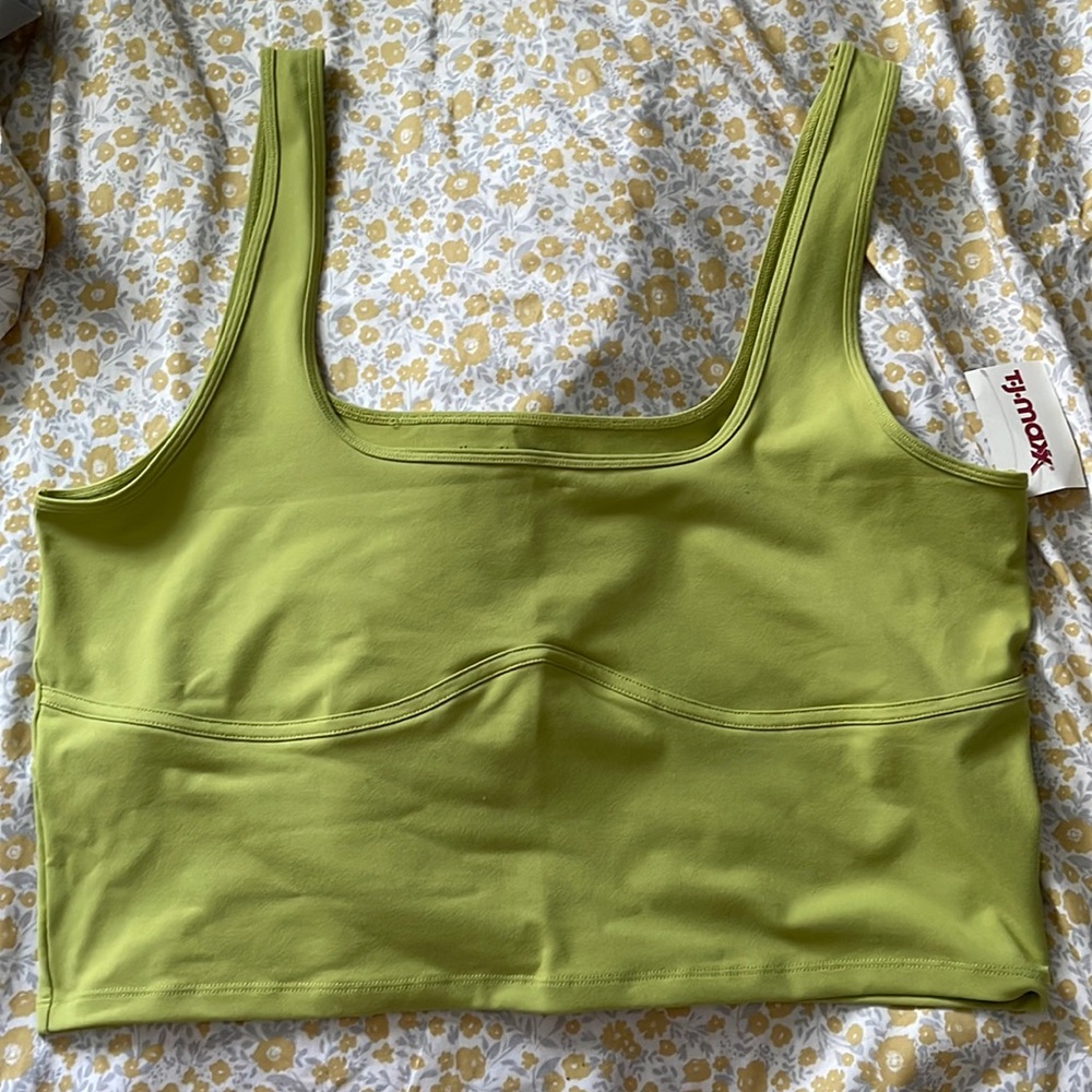 NWT Abercrombie & Fitch green corset top